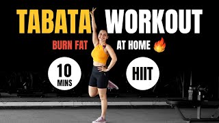 Full Body Tabata Workout for Fat Loss  10Minute Home HIIT Routine [upl. by Ennove334]