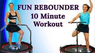 Rebounder workout beginner Rebounder exercises for Weight Loss and Toning Fitness Trampoline Fit [upl. by Naletak]