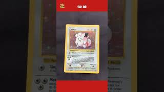 Pokemon Cards Base Set Shadowless Rare Holo Clefairy 5102 [upl. by Lolande441]