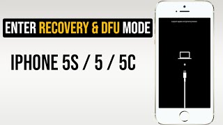 Enter Recovery and DFU Mode on iPhone 5s [upl. by Yleek521]