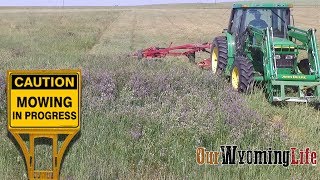 Haying  Mowing It Down on the Ranch amp Farming [upl. by Hardi]