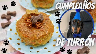 Tarta de cumpleaños para PERROS  MUY FÁCIL  El Rincón de Belén [upl. by Reinar]