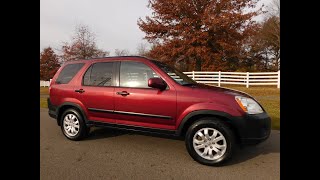 2005 Honda CRV EX AWD  Low Miles Redondo Red Pearl New Tires Extra Clean Inside and Out A [upl. by Ormond407]