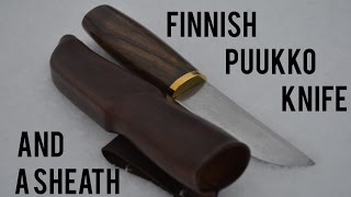 Making A Finnish Puukko And Sheath [upl. by Armitage]