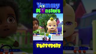 Race Cars  Vehicle Songs for Kids  Yummy Monster  Preschool Songs  Nursery Rhymes amp Kids Songs🎵 [upl. by Ynnig943]