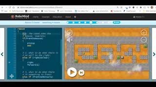 RoboMind Academy  Basics 2 Course  Finding Beacons in a Small Maze [upl. by Sunday]