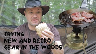 Trying New and Retro Gear in the Woods  Paraffin Stove  DD Hammock [upl. by Longan]