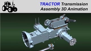 Traktör 2 Transmisyon Montajı 3D Animasyon [upl. by Alakcim]