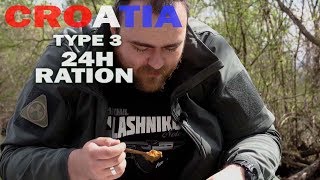 HRVATSKI MRE  Croatian 24h Individual combat ration ENG SUBS [upl. by Ingaberg797]