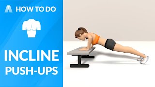 How to Do INCLINE PUSHUPS [upl. by Harald]