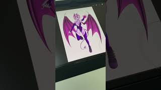 This is Succubus MomokoDrawing took me 23h to make in ProcreateArtist Art Anime OC [upl. by Ornas]