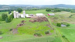 Chenango County NY Big Acreage Dairy Farm [upl. by Anelhtak]