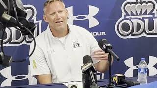 ODU Football Postgame Presser  Coach Rahne  Wake Forest  Sep 16 2023 [upl. by Xenophon]