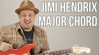 Jimi Hendrix Major Chord Concept and Embellishments for Blues and Rock [upl. by Edahs367]