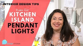 Interior Design Tips Kitchen Island Lighting Rules [upl. by Akerdna]