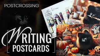 ✒️ WRITING amp Decorating postcards  Oct 2024  20  POSTCROSSING [upl. by Georgiana]