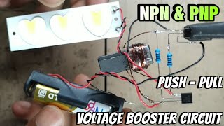 Push  pull Voltage Booster NPN amp PNP Transistor [upl. by Inoue]