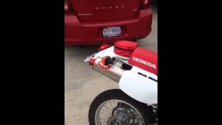 Honda XR650L w XRs Only Slip on Exhaust [upl. by Rebekah242]