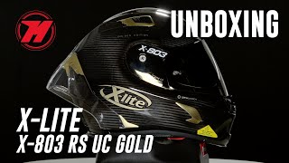 Unboxing casco Xlite X803 RS Ultra Carbon Edición GOLD ⭐🔝 [upl. by Gnil]