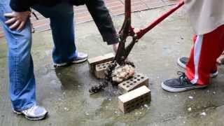 Cracking a Geode with a Soil Pipe Cutter [upl. by Vanhook729]