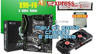 Placa mãe X99 F9 e placa de vídeo XFX RX 580  Xeon E5 2620 v3 [upl. by Haimehen785]