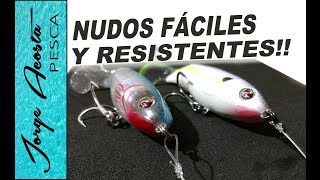 Dos NUDOS básicos para atar tus señuelos  Resistentes y fáciles [upl. by Poppas]