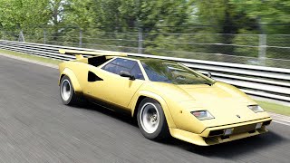 Lamborghini Countach Remake en Nürburgring  Assetto Corsa [upl. by Aniratac]