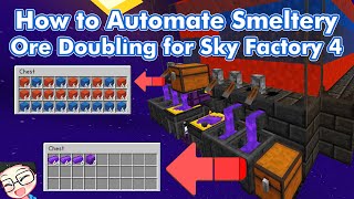 Skyfactory 4 How to Automate Tinker Construct Smeltery [upl. by Aihtnyc]