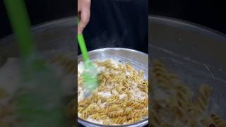 Cheesy White Sauce Pasta ASMR short asmr food cooking pasta streetfood [upl. by Patton]