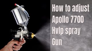 How To Adjust An Apollo 7700 HVLP Turbine Spray Gun [upl. by Magna900]