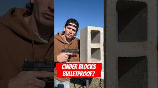 Bulletproof testing cinder blocks [upl. by Zahavi39]