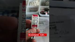 Diazepam tab 👩‍⚕ medicine pharmacy shorts [upl. by Nedyrb]