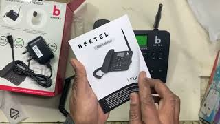 UNBOXING BEETEL F1K GSM LANDLINE PHONE BY GURINDER SINGH [upl. by Masry]