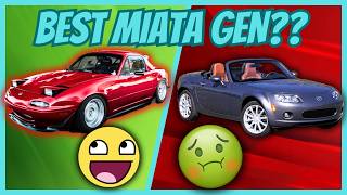 Miata Generations Ranked  Tier List Tuesdays ep5 [upl. by Nirrad]