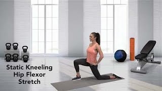 How to do a Static Kneeling Hip Flexor Stretch [upl. by Riebling]