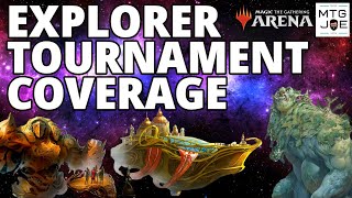 100 Person MTG Explorer Tournament Top 8 Gameplay Coverage [upl. by Ijok]