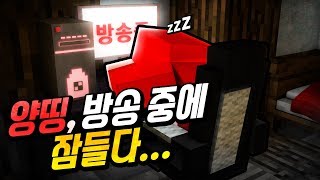 양띵 방송 중에 잠들다다주하다 ‘2018 달력 만들기’ 4편  마인크래프트 [upl. by Marigold]