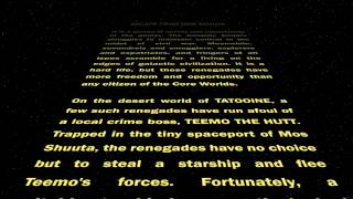 Escape From Mos Shuuta Opening Crawl [upl. by Eeliak]