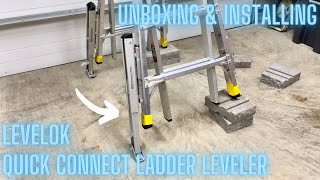 Unboxing and Installing Levelok Quick Connect Ladder Leveler [upl. by Teferi]