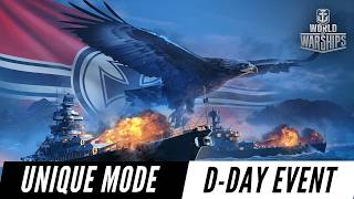 Playing New DDay PvE Event Mode  World of Warships [upl. by Asyen]