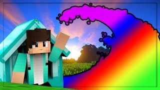 TŘI OBROVSKÉ DOMY VS ŠÍLENÁ DUHOVÁ TSUNAMI 🌊🌈 w Attack Kuky  MINECRAFT TSUNAMI CHALLENGE [upl. by Gerkman687]