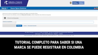 ¿Cómo saber si una marca está registrada en Colombia [upl. by Assirek504]