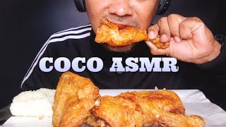 ASMRFried ChickenampSticky RiceThai StyleEATING SOUNDSCOCO SAMUI ASMR กินโชว์ไก่ทอดหาดใหญ่ [upl. by Burchett]