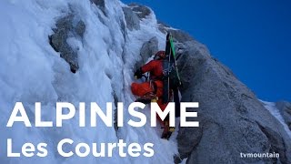 Face Nord des Courtes Voie des Suisses Chamonix MontBlanc alpinisme montagne ski de randonnée [upl. by Burner378]