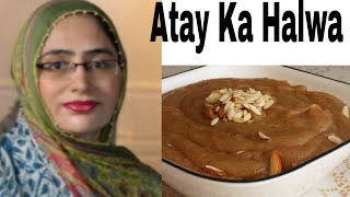 Atay ka zabardast Halwa recipe made by salma iqbal [upl. by Isman]