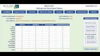 Compras y Ventas Sistema Contable en Excel Reyland [upl. by Atiuqnahs666]