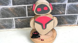 How to make a robot out of cardboard simple diy robot [upl. by Salohcim387]