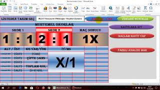 NOWGOAL EXCEL ANALİZ V3 [upl. by Paul]