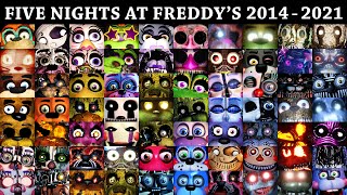 All FNAF Jumpscares in 10 Minutes 20142021  FNAF 1 2 3 4 SL 6 UCN VR HW CoD AR SB [upl. by Tergram]