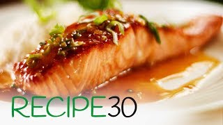 Quick and Easy Honey and Soy Glazed Salmon Pan Seared [upl. by Ecaj]